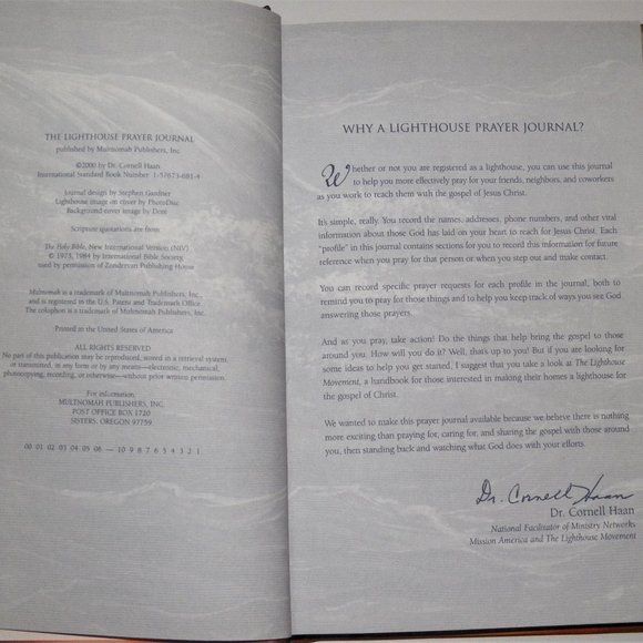 The Lighthouse Prayer Journal Book - Picture 2 of 4